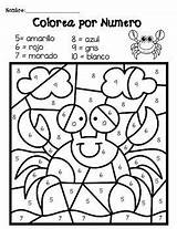 Colorea Numero Subtraction Maths Preschool sketch template