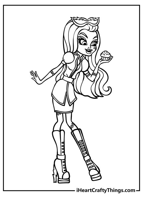 monster high doll  coloring pages