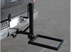 Hitch Mounted Utility Carrier with Jack Raises and Lowers