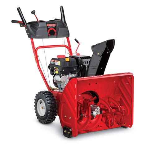 troy bilt storm     stage cc electric start  propelled gas snow blower