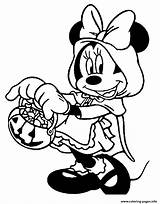 Halloween Coloring Minnie Pages Mouse Disney Mickey Hood Riding Red Little Printable Coloriage Para Kids Color Pumpkin Sheet Print Dessin sketch template