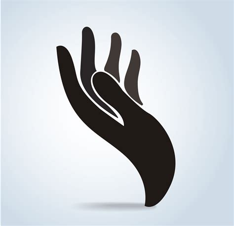 hand design icon hand logo vector illustration  vector art  vecteezy