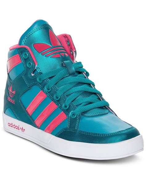 adidas womens shoes hardcourt high top casual sneakers kids finish  athletic shoes