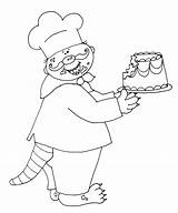 Chef Beastie Cake Stamps Digi Dearie Dolls Unknown Posted Am sketch template
