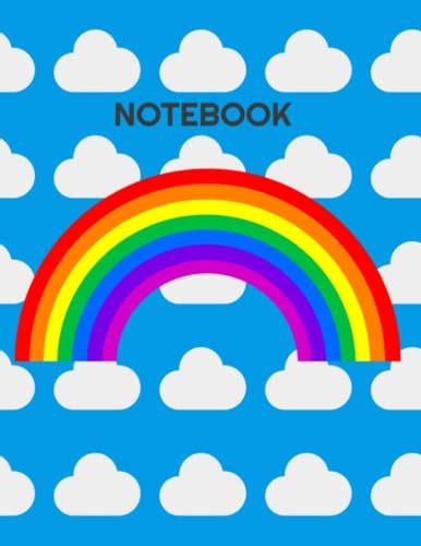 Notebook Cloud And Rainbow Notebook College Ruled 150 Pages Large