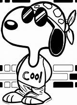 Snoopy Coloring Pages Cool Joe Printable Coolest Drawing Cartoon Style Dog Peanuts Yahoo Search Characters Kids Categories sketch template