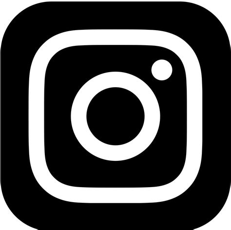 Instagram Icon Black White At Collection