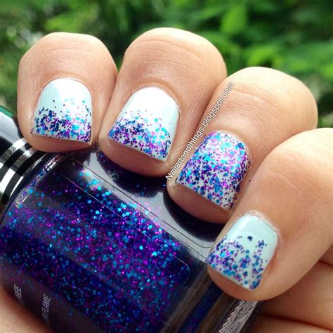 nailart   glitter gradient nails