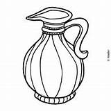 Oil Jug Coloring Clipart Hanukkah Pages Cliparts Template Library Waldereducation sketch template