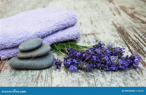 lavender spa stock photo image  aromatherapy body
