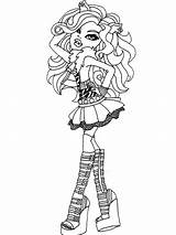 Monster High Coloring Pages Printable Clawdeen Wolf Characters Drawing Frankie Print Kids Stein Color Getdrawings Coloring4free Spectra Haunted Girls Dolls sketch template