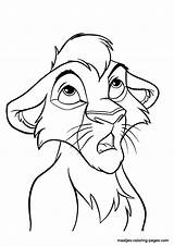 Lion Coloring King Pages Kovu Kiara Zira Scar Color Young Tattoo Print Comments Library Clipart Coloringhome sketch template