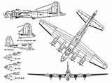 17 Flying Fortress Boeing Aircraft Line Drawing Drawings sketch template