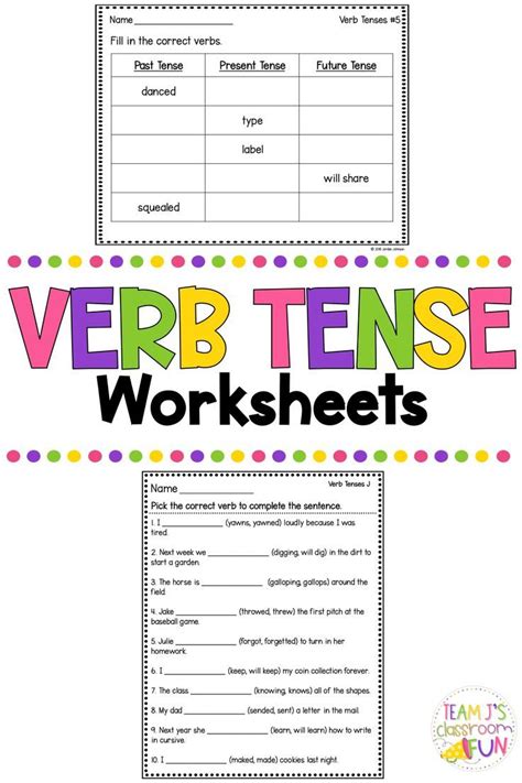 printable worksheets  verbs