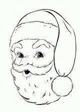 Coloring Santa Christmas Printable Children Activities Pages Retro Face Colouring Kids Claus Fairy Year Template Sheets Cute Cliparts Beard Size sketch template