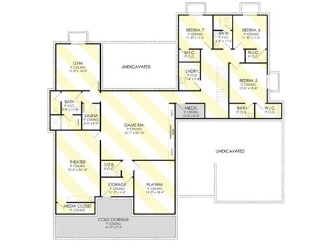 bed farmhouse style house plan  home office  split bed layout nah floor plan