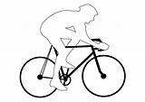 Bicycle Bike Racing Draw Person Drawing Coloring Clipart Pinclipart Edupics Paintingvalley Large sketch template