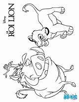 Timon Pumba Simba Pumbaa Disney Getcolorings Hellokids Mandala sketch template