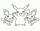 Pikachu Coloring Pages Pokemon Satoshi sketch template
