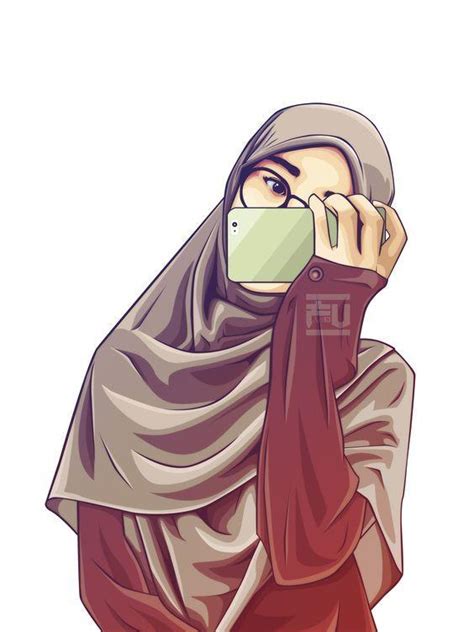 gambar gambar kartun muslimah bercadar cantik aqilah pinterest muslim people love sapawarga