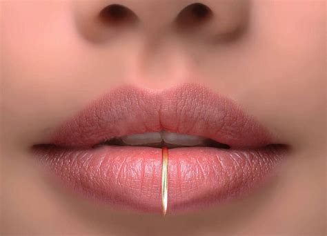 Fake Lip Ring Gold Fake Lip Jewelry Fake Lip Piercing
