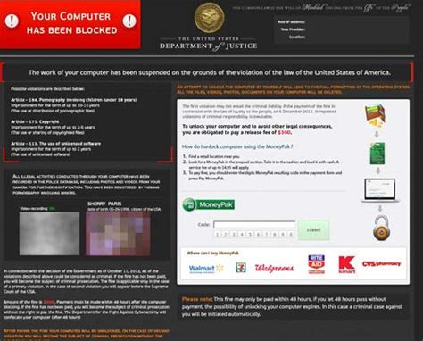 remove  computer   blocked virus moneypak scam
