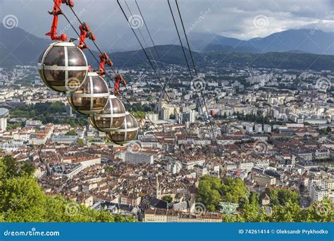 vista aerea panoramico da cidade de grenoble franca foto de stock imagem de ceu esfera