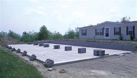 mobile home foundation types mobile home foundation