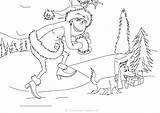 Grinch Coloring Pages Max Dog Printable Drawings sketch template