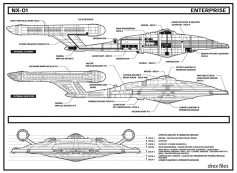 nx class starship schematics  pinterest star trek trek  star trek ships