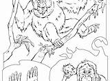 Apes Coloring Family Pages Coloringbay sketch template