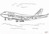 747 Boeing Coloring 400 Airbus Pages 777 Colouring Jet Aircraft Printable Template sketch template