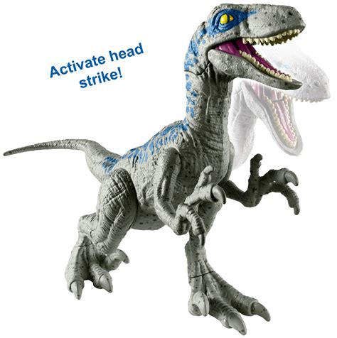 New Mattel Jurassic World Fallen World Velociraptor Blue