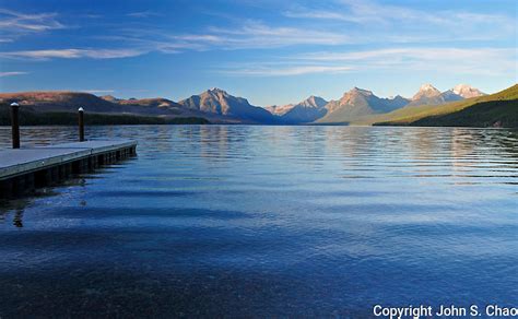 Sunrise View Of Lake Mcdonald In Glacier National Park