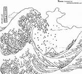 Tsunami sketch template
