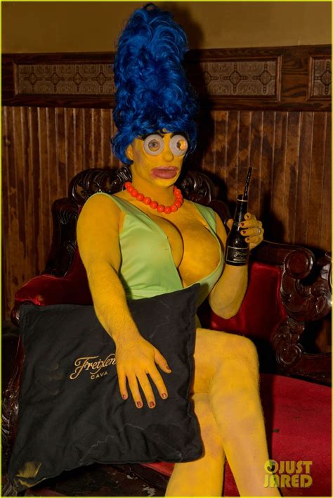 Colton Haynes Is Unrecognizable In Marge Simpson Halloween Costume