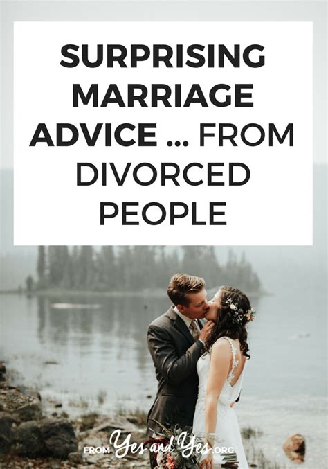 surprising marriage advice from divorced people