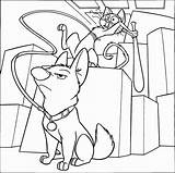 Bolt Coloring Pages Printable Disney Cat Colouring Kids Books sketch template