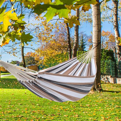 Clearance Outdoor Hammock Polyester Cotton Double Hammock Bed With