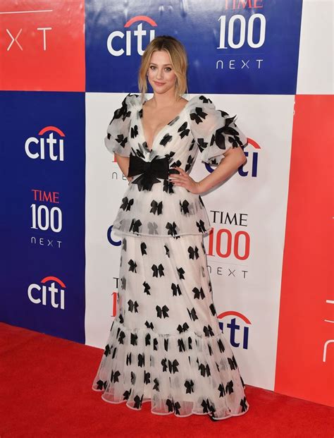 lili reinhart at time 100 next 2019 at pier 17 in new york
