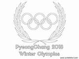 Coloring Olympics Pages Winter Olympic Print Printable Pyeongchang Logo Getdrawings sketch template