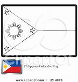Coloring Philippines Flag Template sketch template