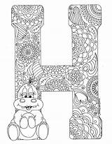 Letter Colouring sketch template