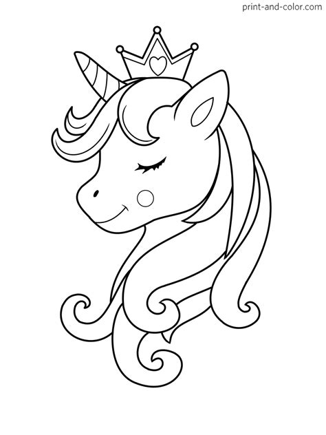 princess unicorn printable coloring pages