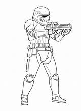 Wars Star Trooper Storm Force Order First Awakens Coloring Pages Fun Kids sketch template
