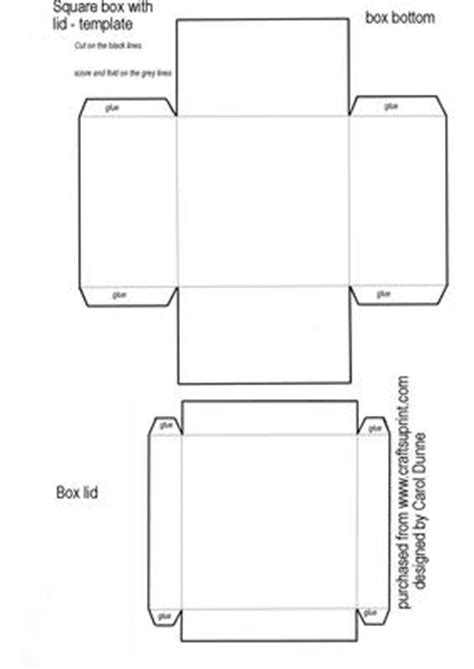 square box template cup craftsuprint