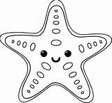 Starfish Star Coloringfolder sketch template