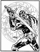 Deathstroke Deadshot Coloring Devilpig Terminator sketch template