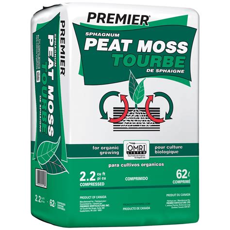 premier sphagnum peat moss compressed  cu ft walmartcom