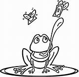 Coloring Pad Lily Frog sketch template